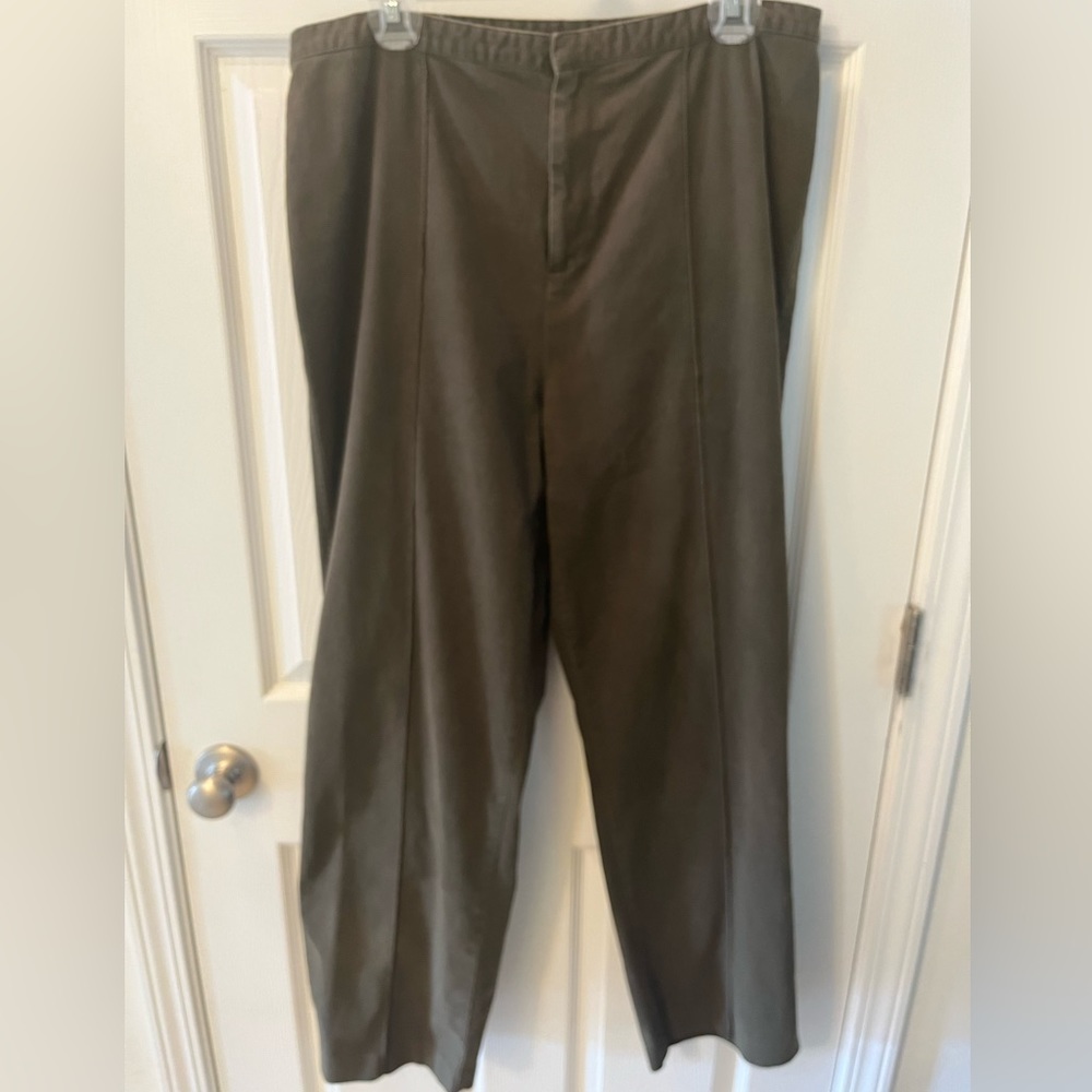 White Stag Wide Leg Olive Green Pants